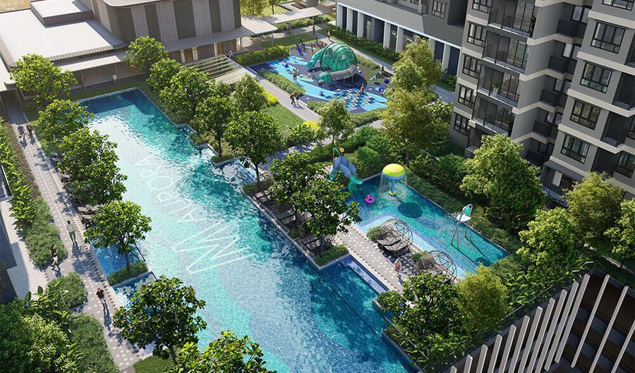 M Aurora 50m lap pool and kid's pool artist impression, Old Klang Road Kuala Lumpur